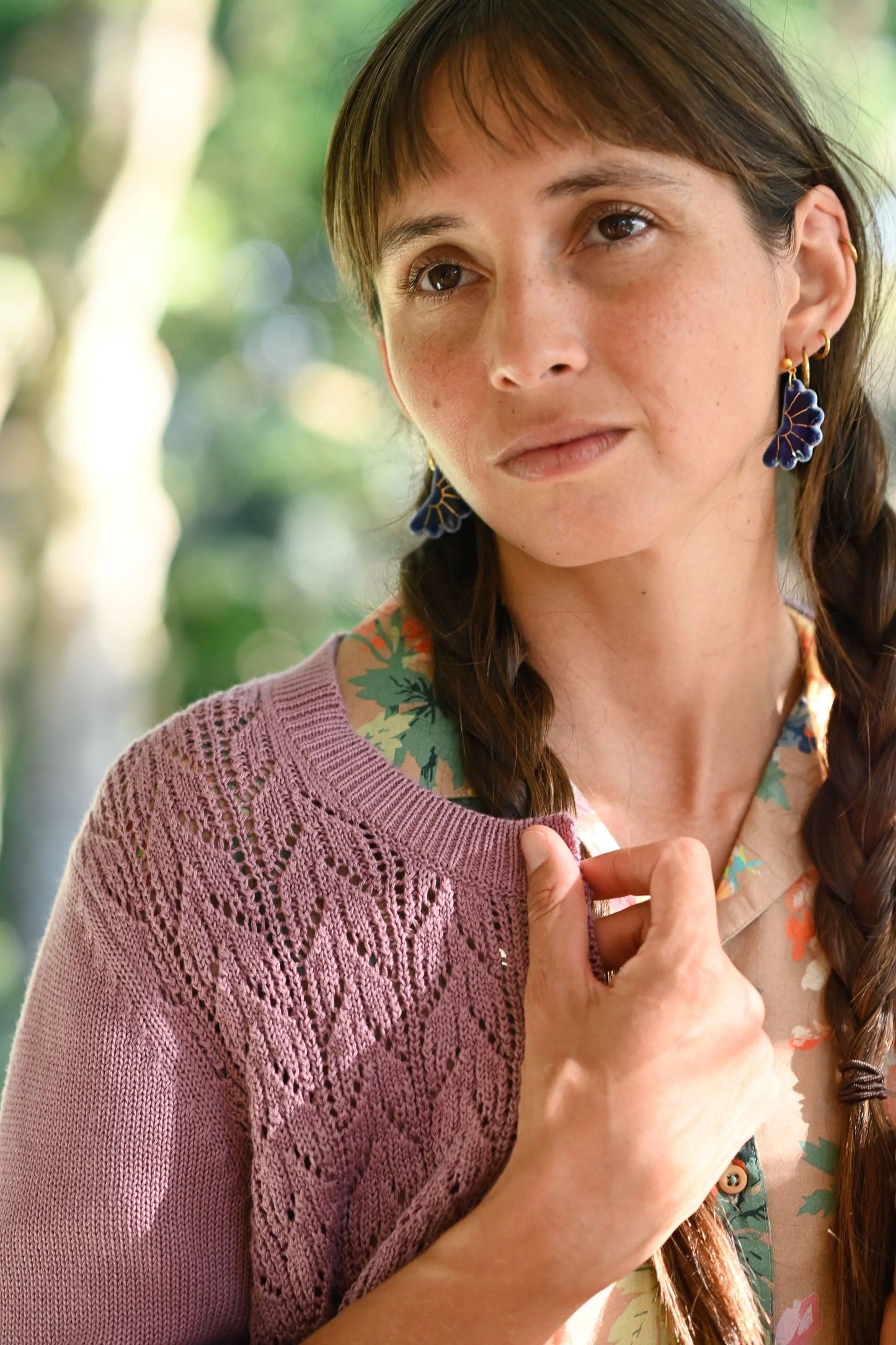 Lazybones Ava Cardigan - Dusty Orchid