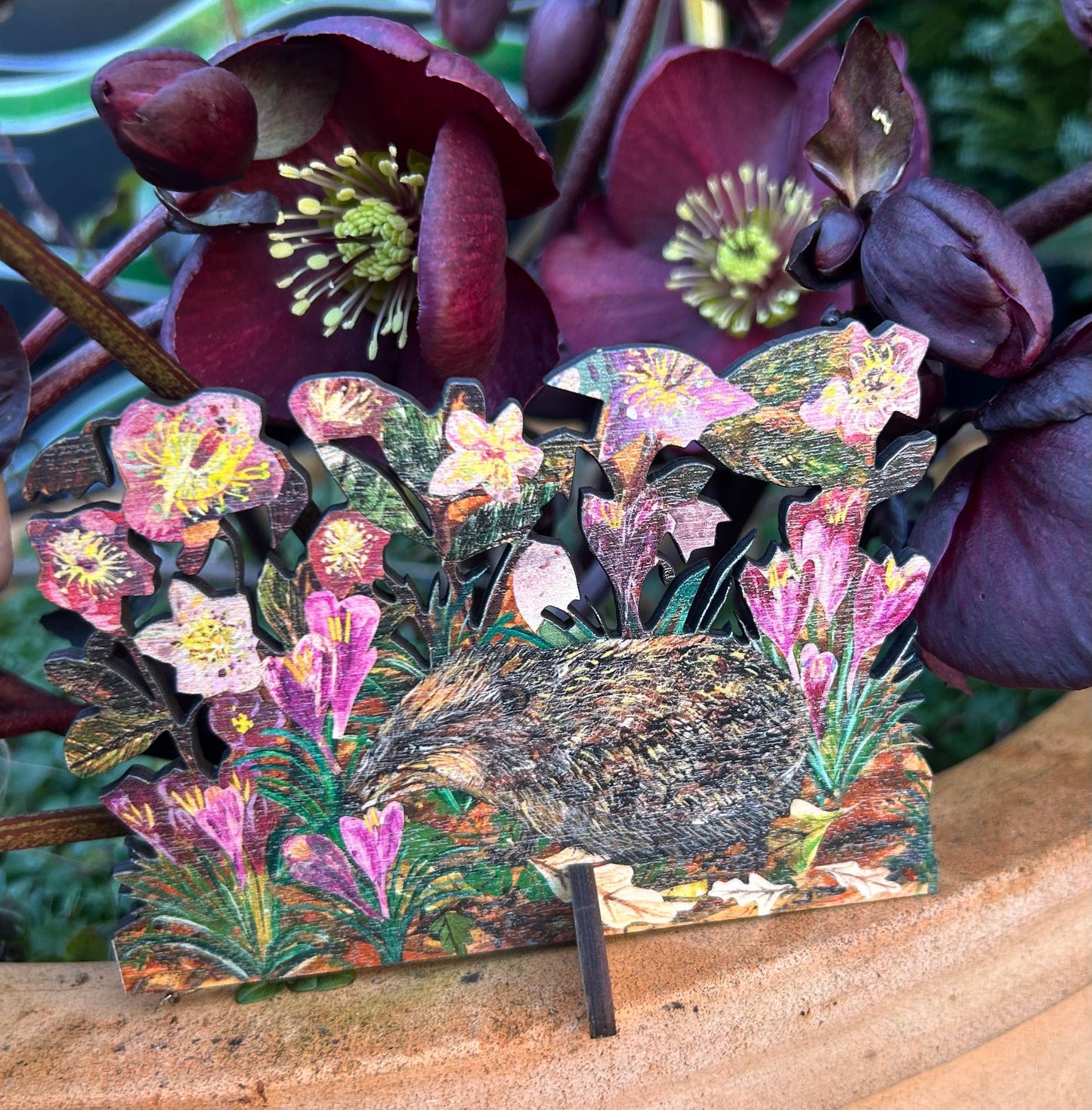 Hedgehog & Hellebore’s laser cut birch plywood keepsake