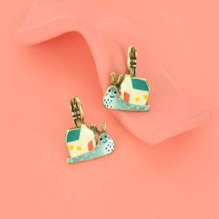 Taratata Jewellery - Sweet Home Snail Lever Back Earrings