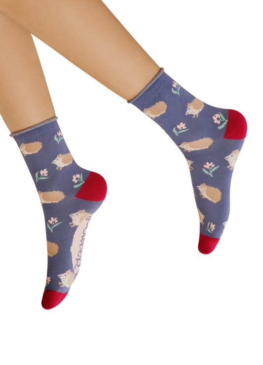 Powder Snuffling Hedgehog Socks