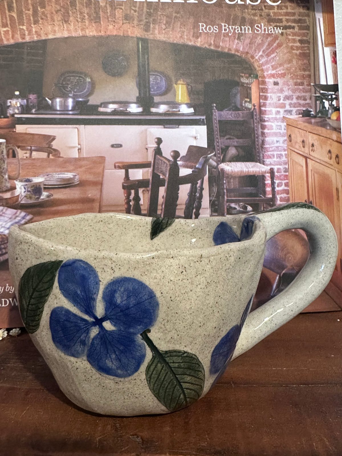 Handmade Ceramic Hydrangea Cup