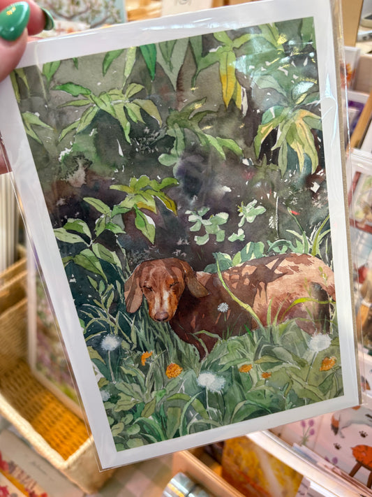 Nanan Studio ‘Sausage Doggie’ Fine Art Print