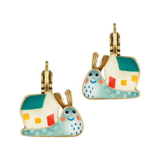 Taratata Jewellery - Sweet Home Snail Lever Back Earrings
