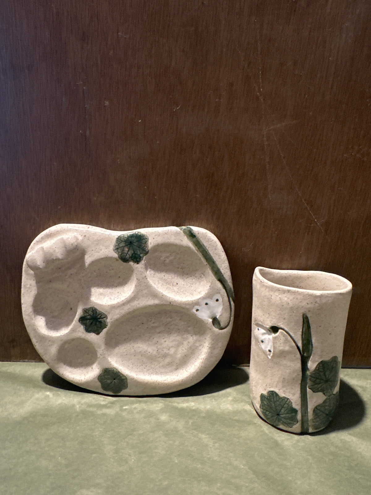Handmade Ceramic Paint Palette Sets