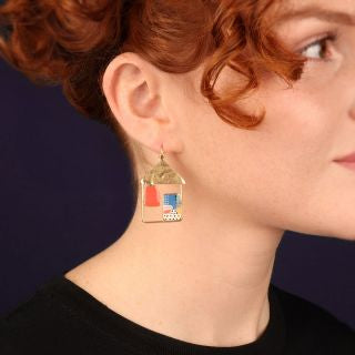 Taratata Jewellery - Curieuse House Lever Back Earrings
