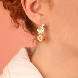 Taratata Jewellery - Plume Pebble Lever Back Earring