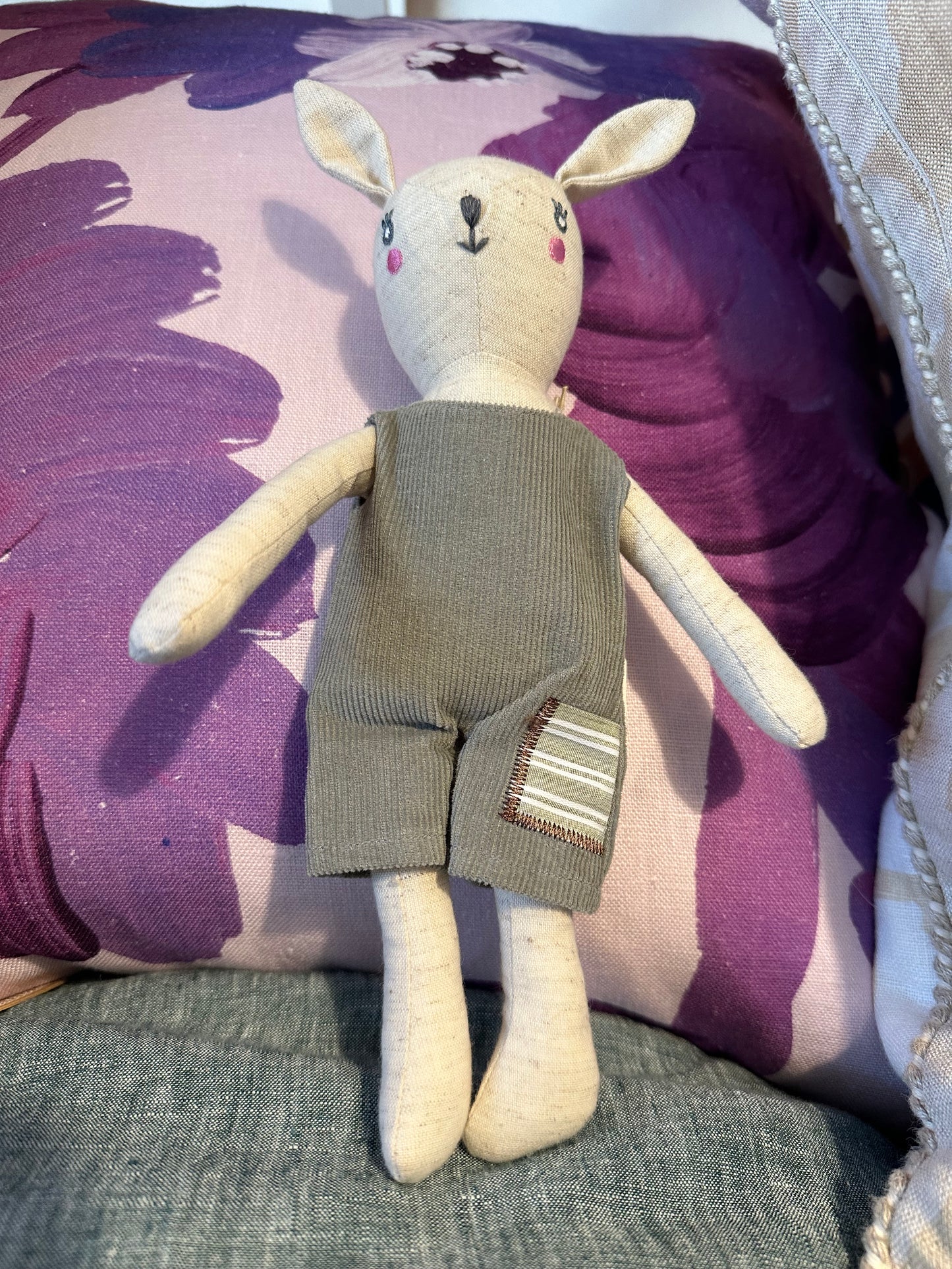 Handmade Bunny Rattle Toy