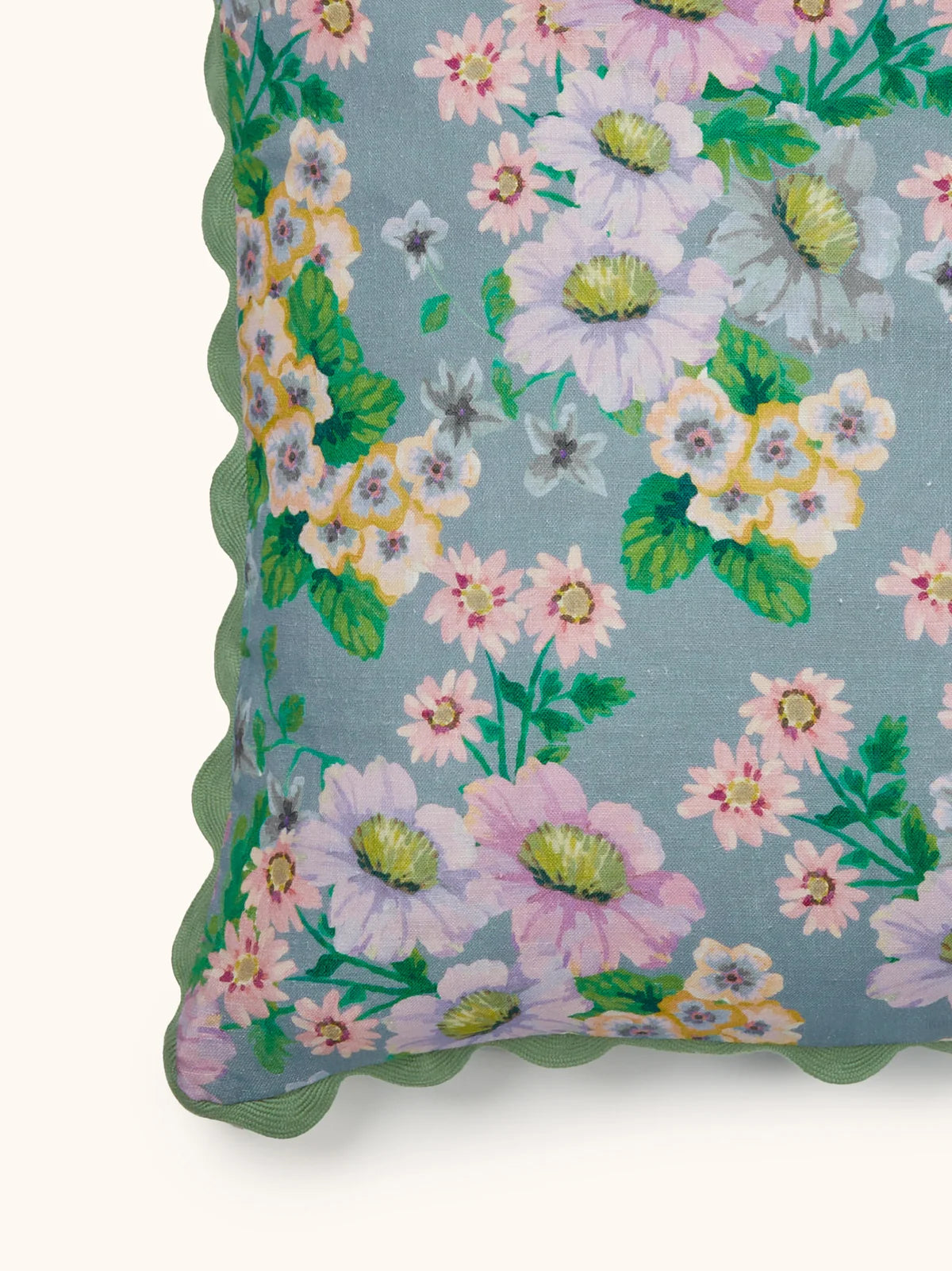 Bonnie and Neil Cushion - Buttercup Blue 50cm