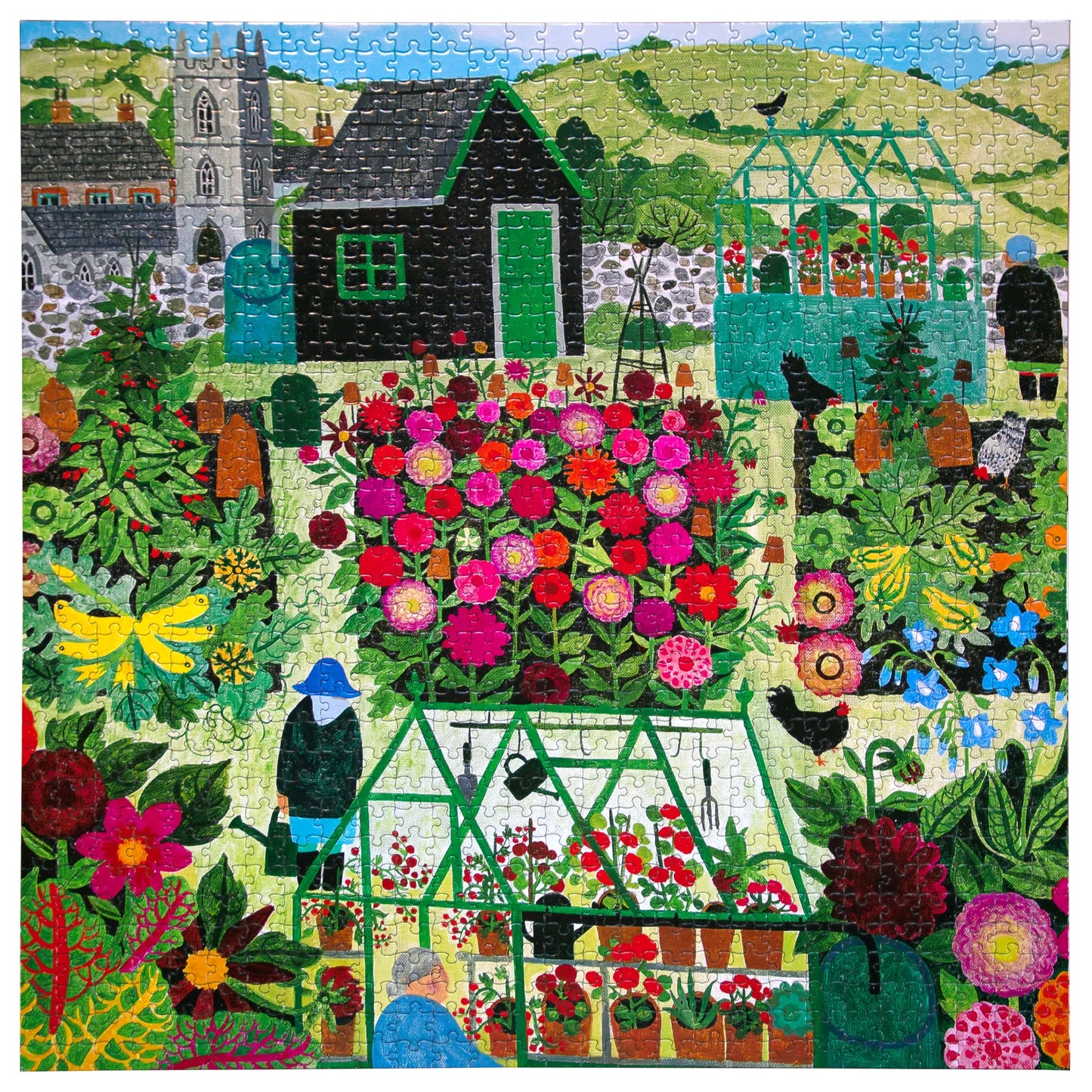 Eeboo 1000 piece puzzle - Garden Harvest