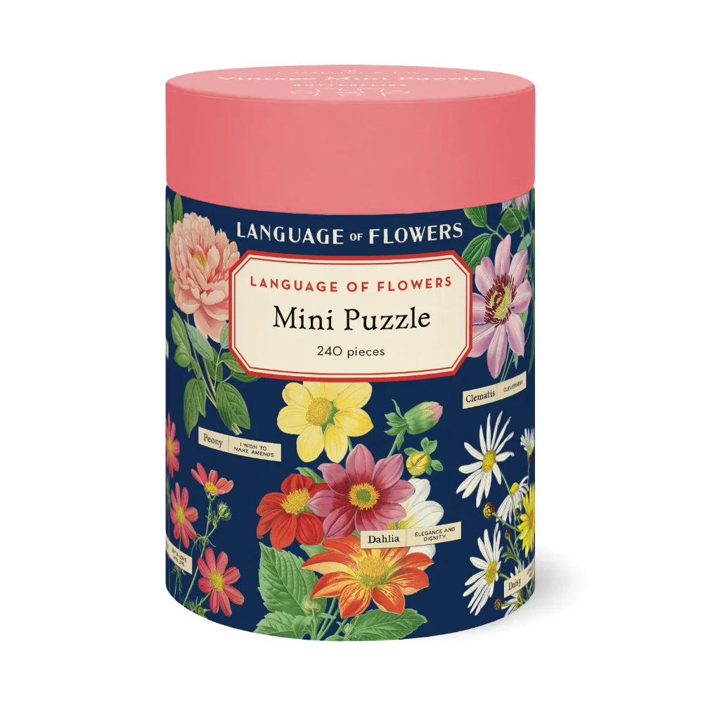 Cavallini Vintage Mini Puzzle - Language of Flowers
