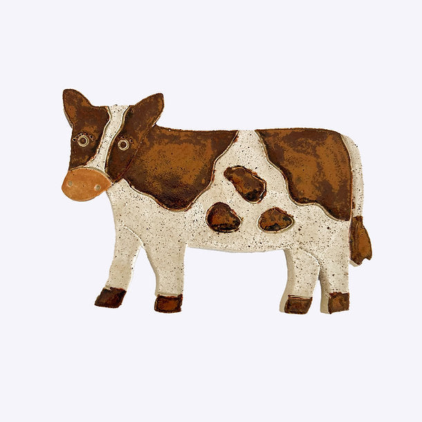 Togetherness Ceramic Cow Wall Hanging
