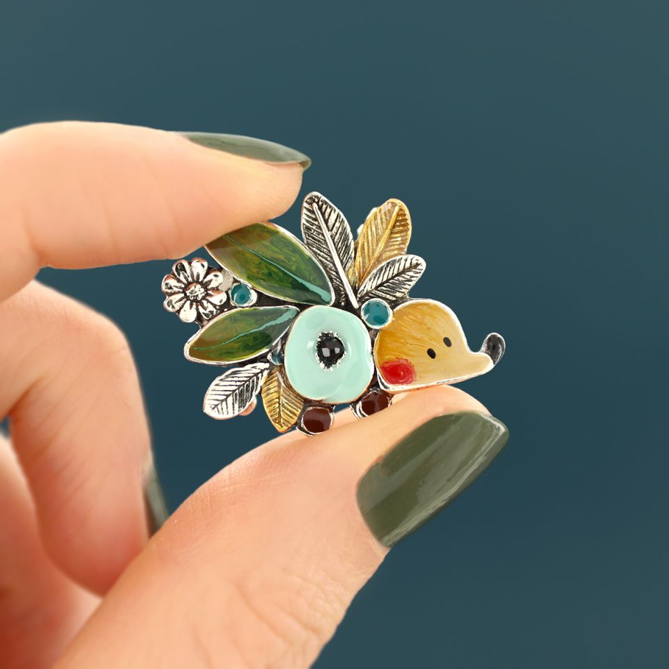 Taratata Jewellery - Mini Blue Brooch