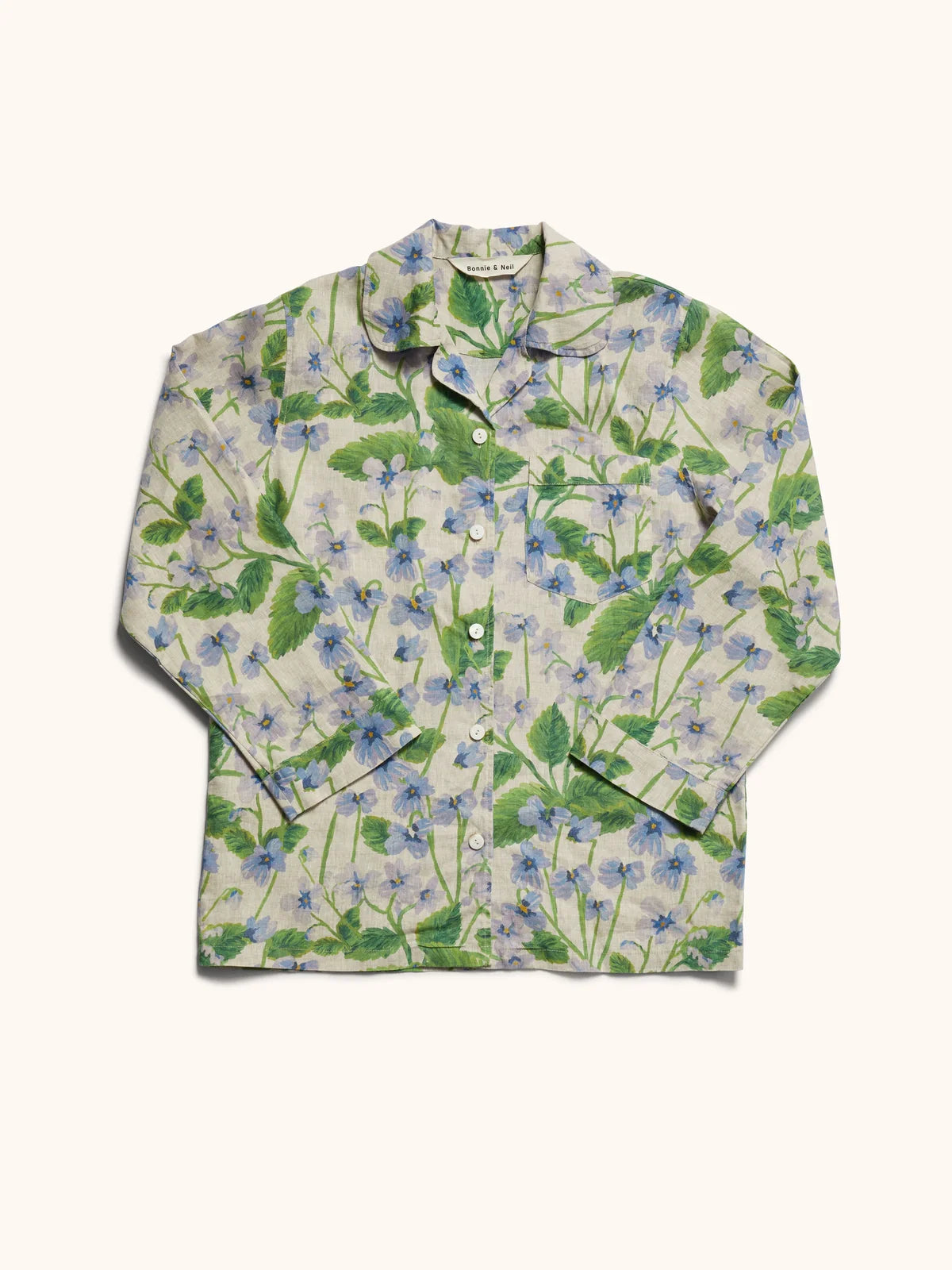 Bonnie and Neil Lilas Linen Pjs