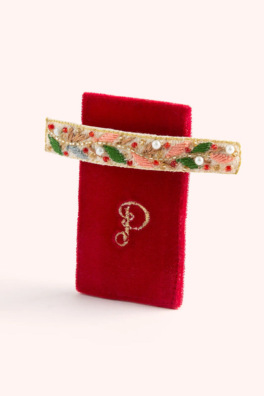 Powder hair barette clip - 2 designs