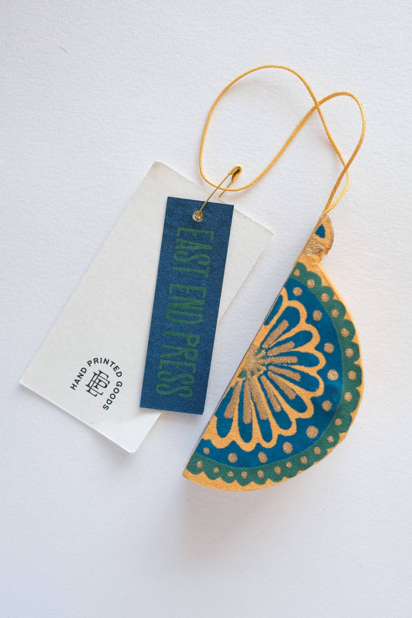 Yellow Bauble Honeycomb Decoration