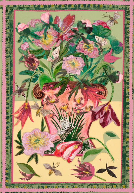 A3 Tulips and Peonies art print 