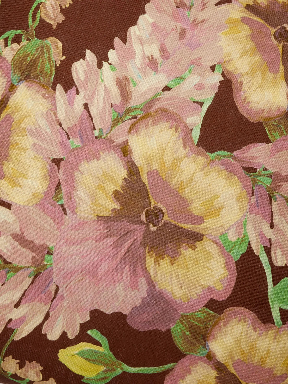 Bonnie and Neil Cushion - Mountain Floral Cocoa 50cm