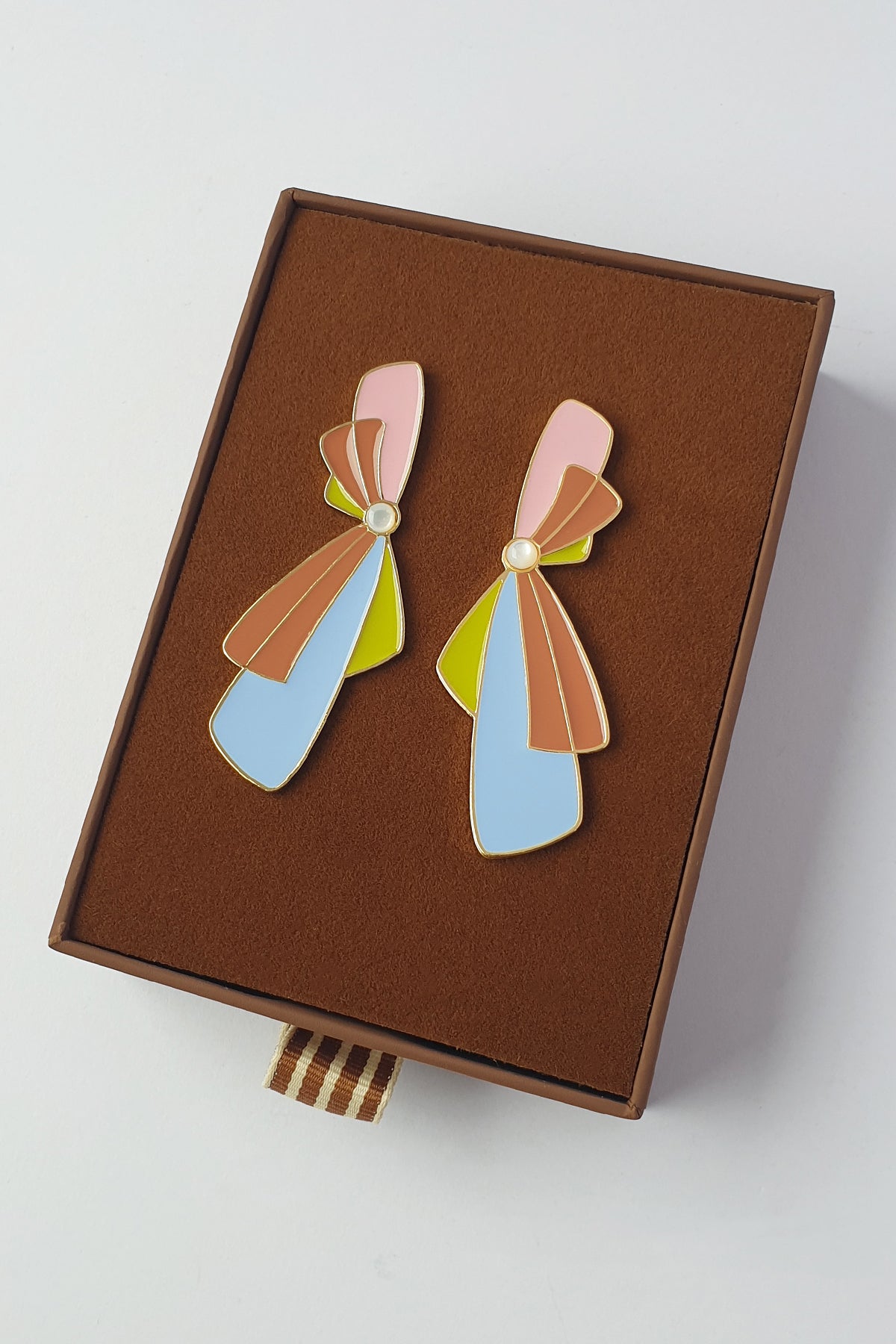 Middle Child Earrings - Ricochet Studs (caramel)