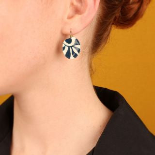 Taratata Jewellery - Kaly Blue Lever Back Earrings