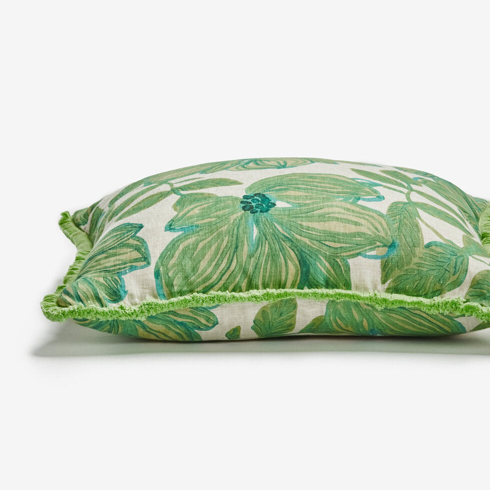 Bonnie and Neil Azalea Cushion - Sage