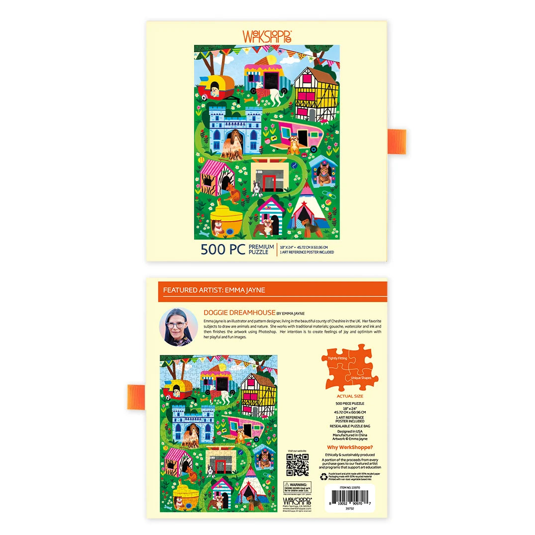WerkShoppe 500pc Puzzle - Doggie Dreamhouse