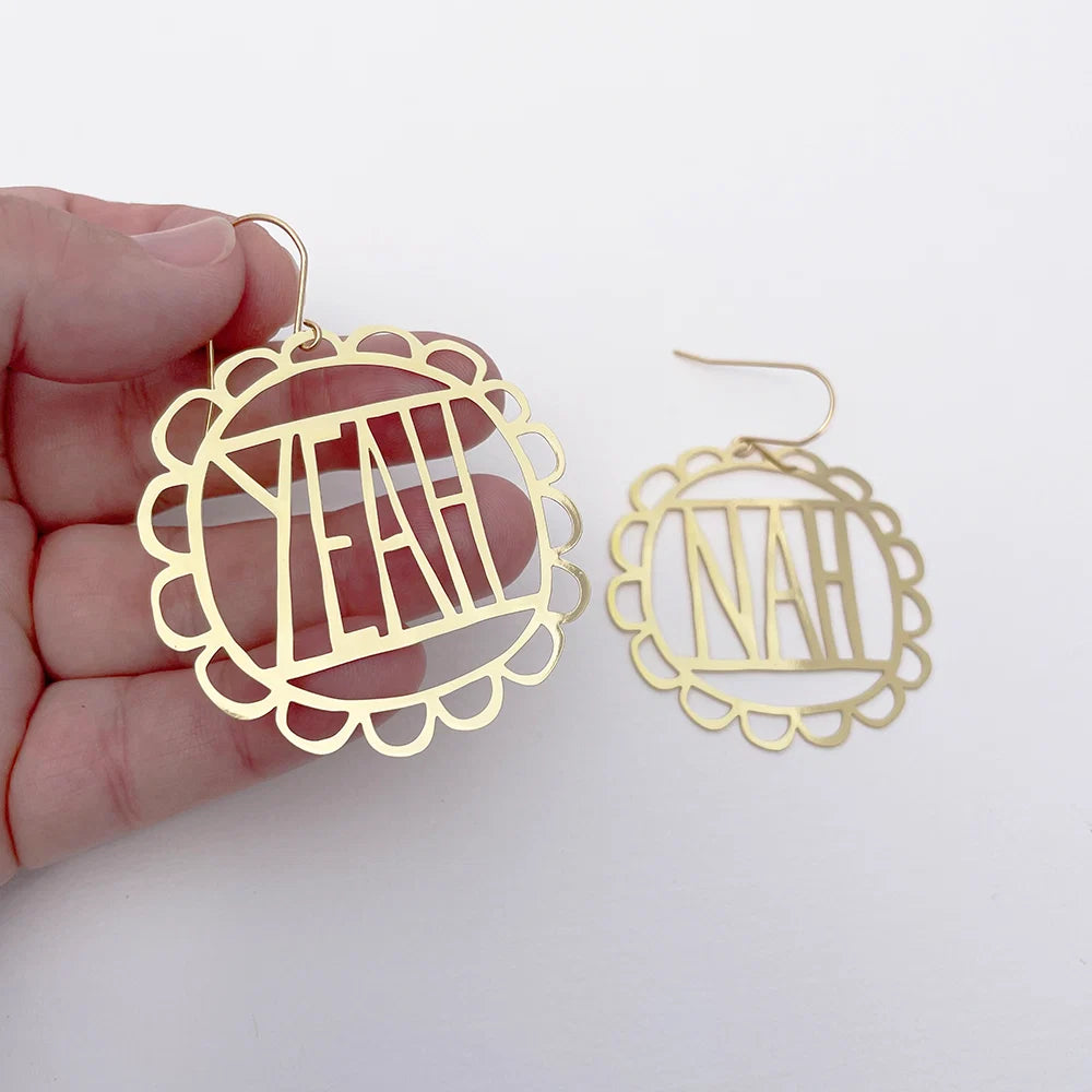 Denz earrings - Yeah/Nah GOLD