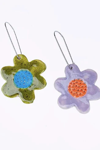 Togetherness Ceramic Earrings - Hand Picked