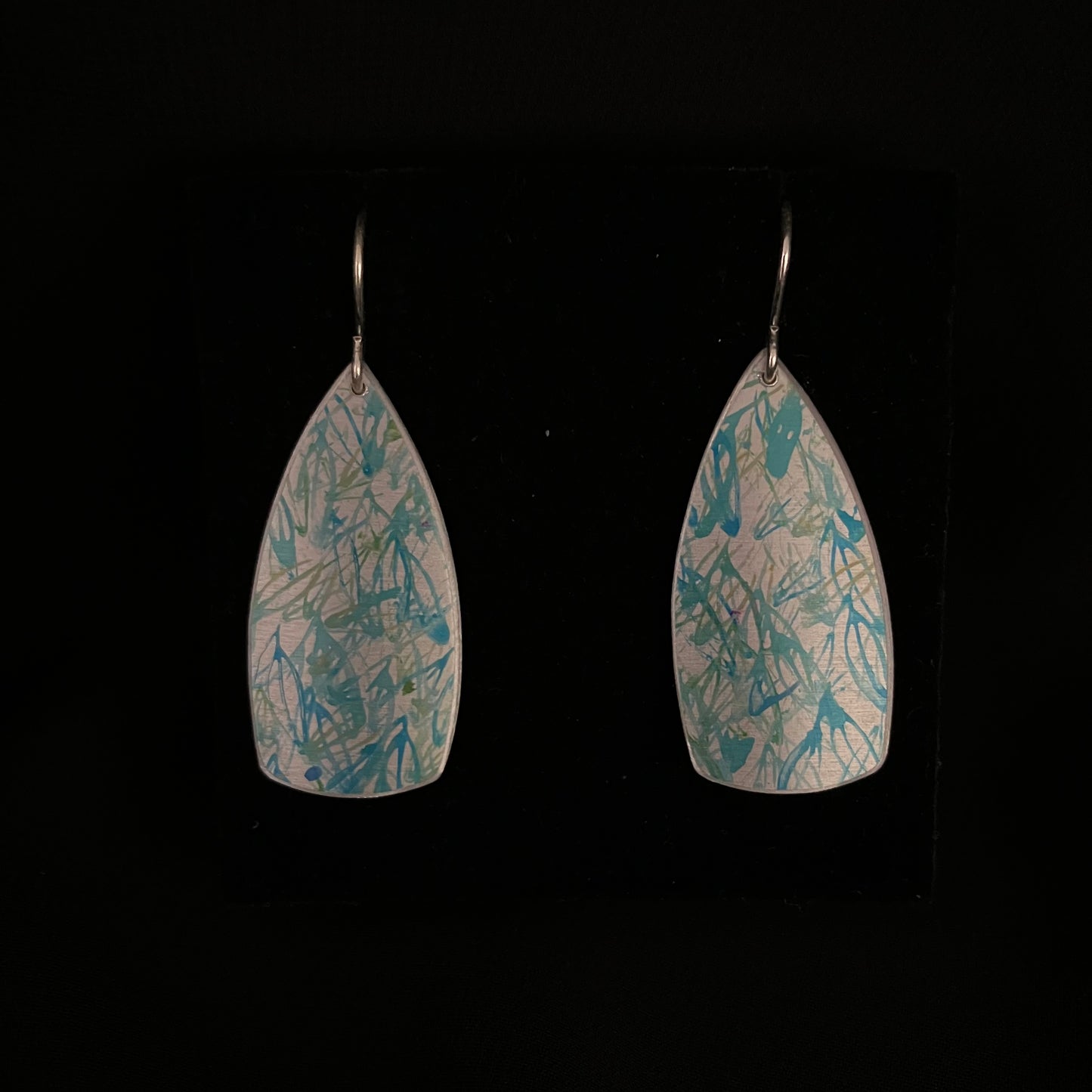 Dilkes-Hoffman Anodised Aluminium Earrings - Abstract Large