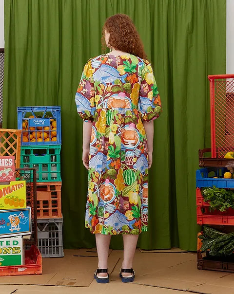 Togetherness Cascade Dress - Sunday Market