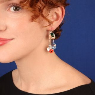 Taratata Jewellery - Pirouette Postman Long Lever Back Earrings