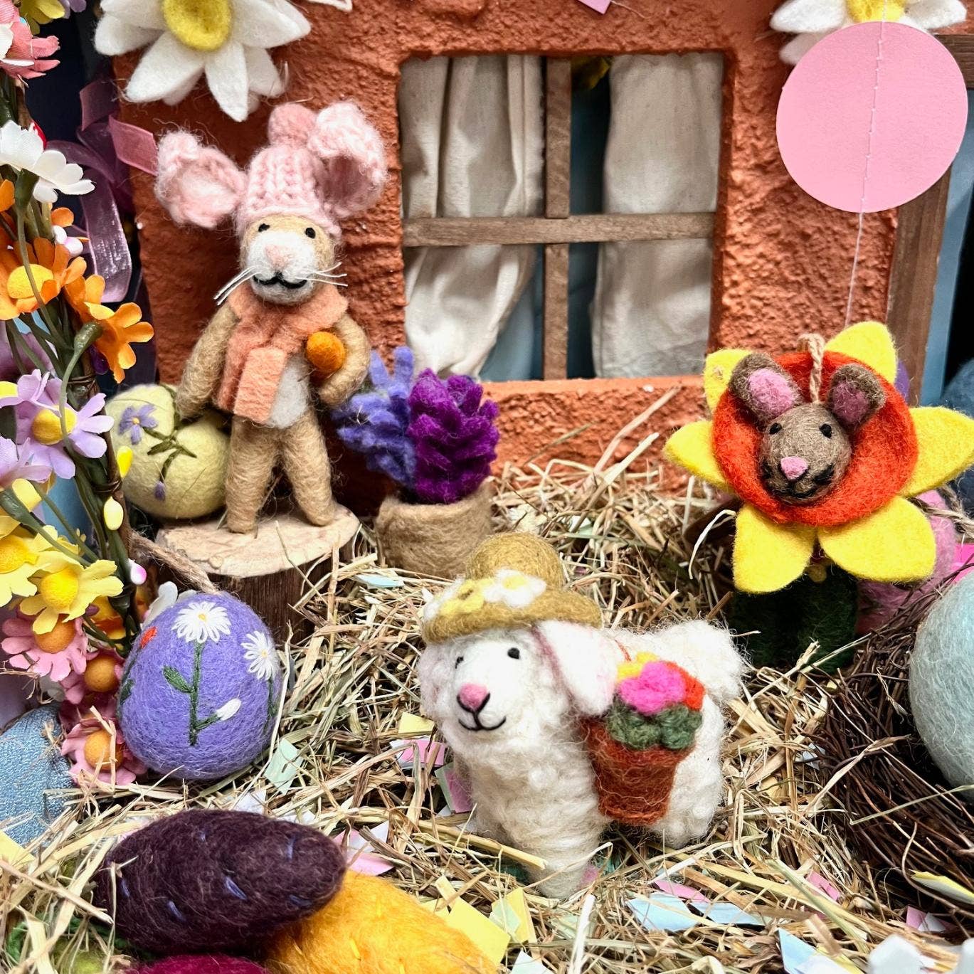 Handmade Felt Danni the Daffodil Bunny Decoration