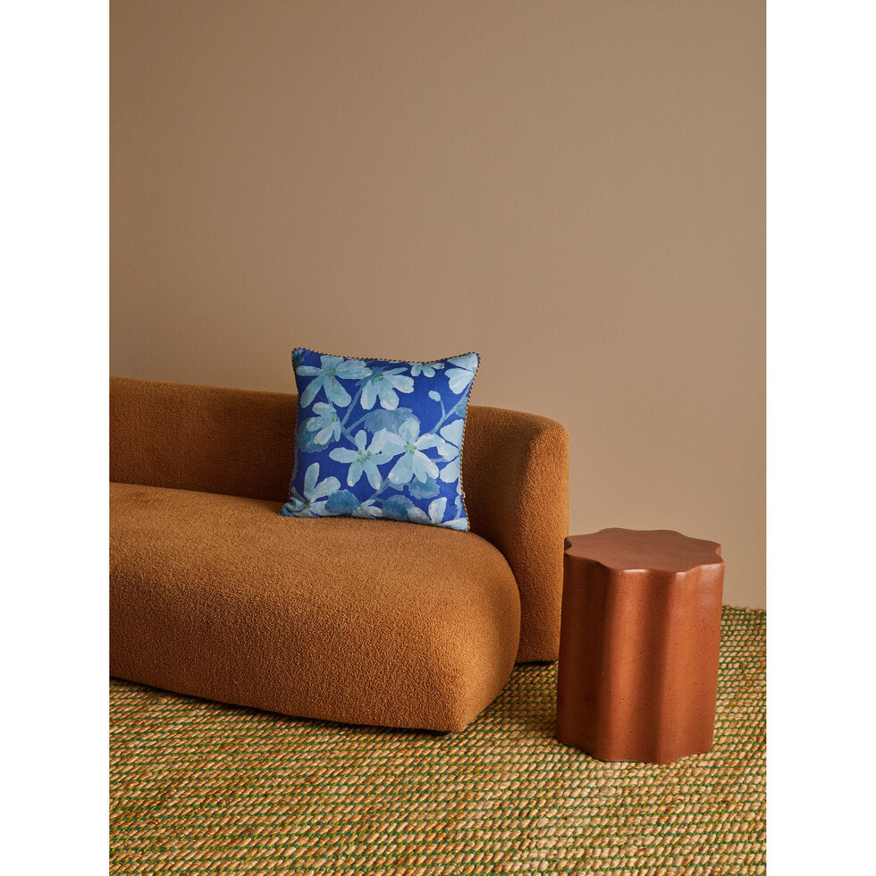 Bonnie and Neil Cushion - Violet Blue