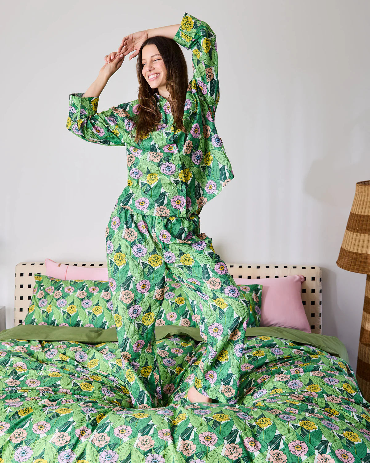 Kip and Co In Bloom Organic Cotton Long Sleeve Pyjamas