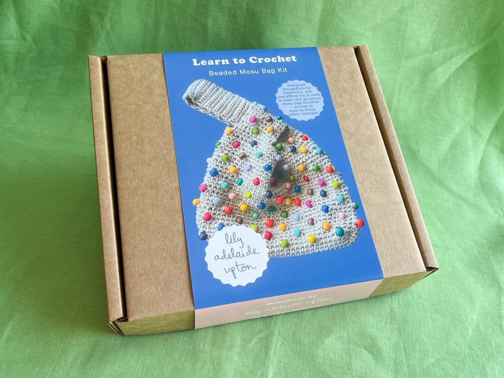 Lily Upton Learn to Crochet - Beaded Mosu Bag Kit