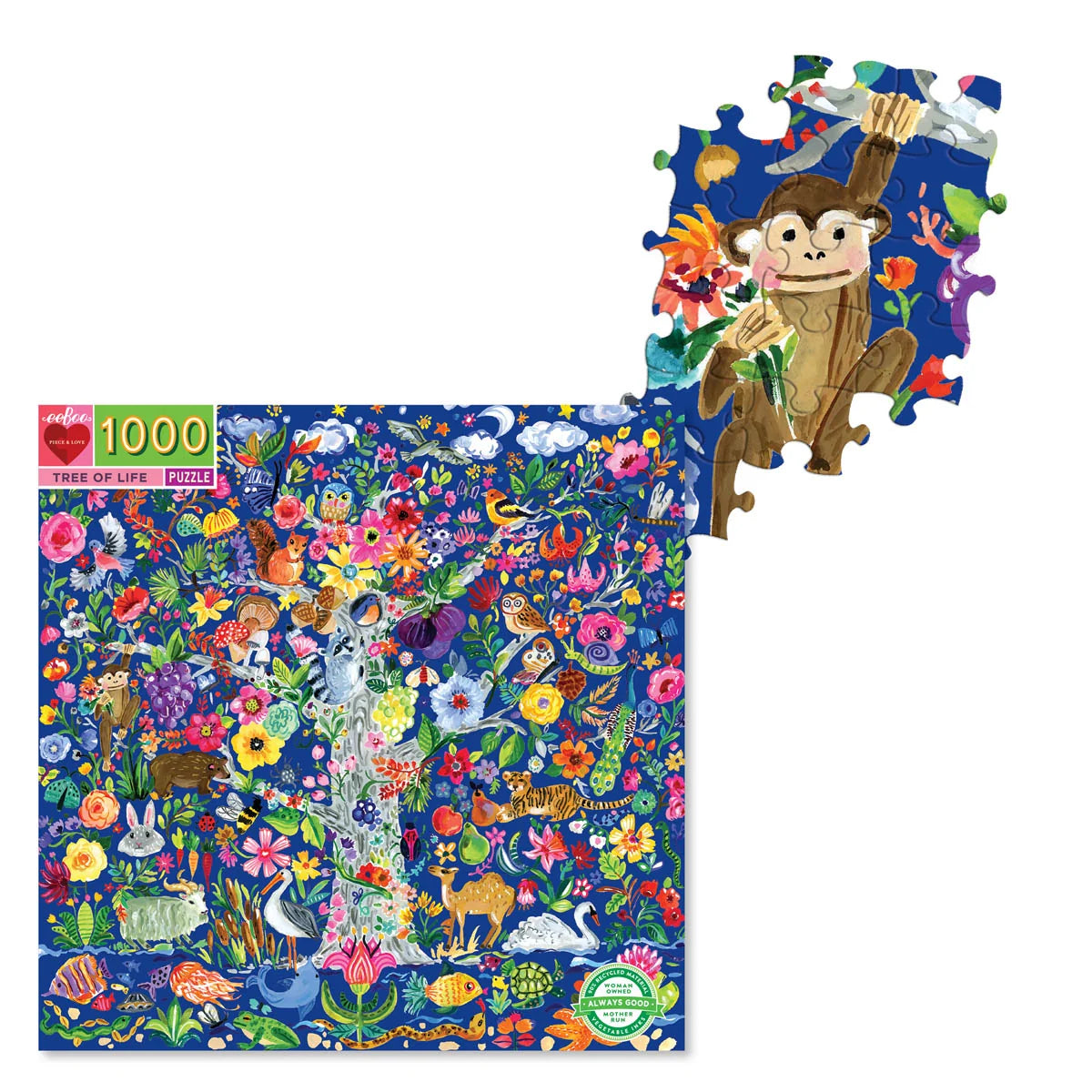 Eeboo 1000 piece puzzle -Tree of Life