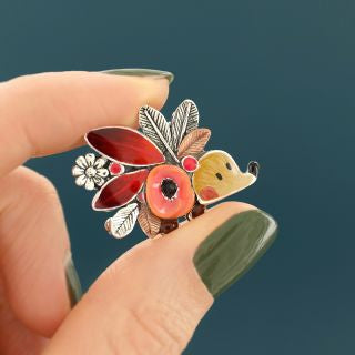 Taratata Jewellery - Mini Red Brooch