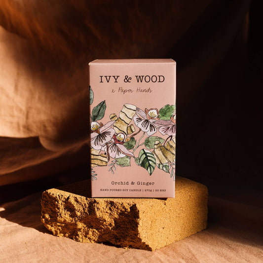 Ivy and Wood Candle - Orchid and Ginger