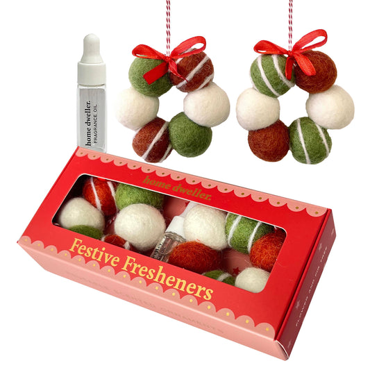 Festive Fresheners - STRIPES - Reusable Scented Ornaments