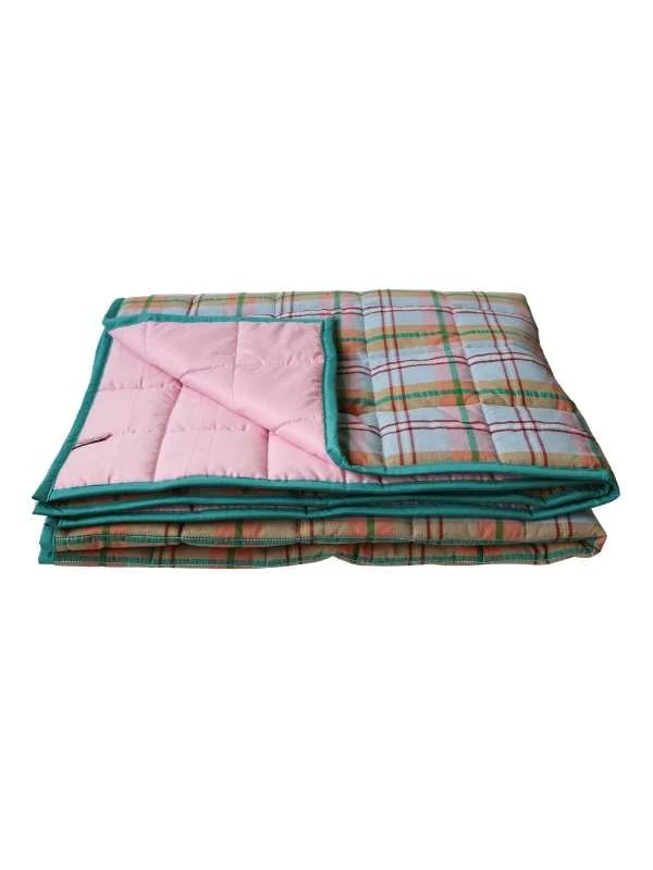 Mosey Me Confetti Plaid Quilted Throw