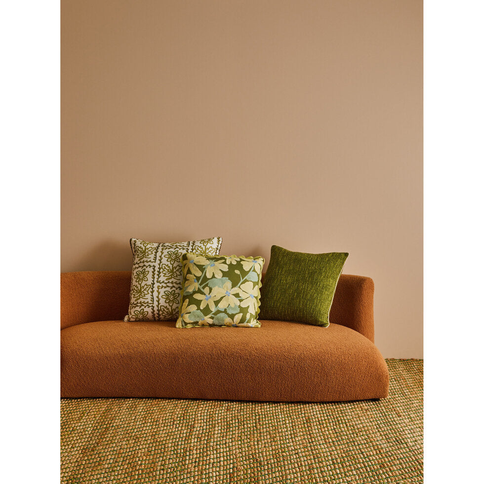 Bonnie and Neil Cushion - Violet Khaki