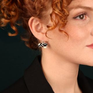 Taratata Jewellery - Daisy Cow Lever Back Earrings