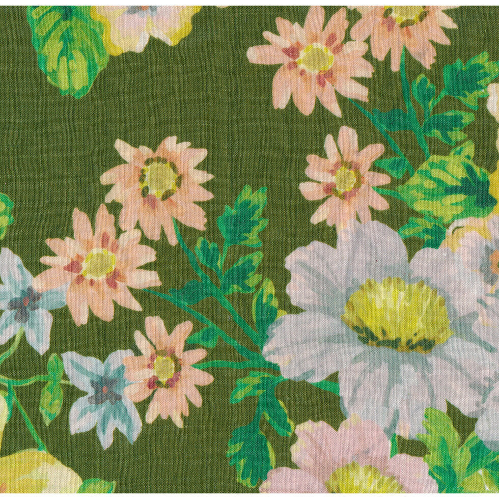 Bonnie and Neil Buttercup Olive Fitted Sheet