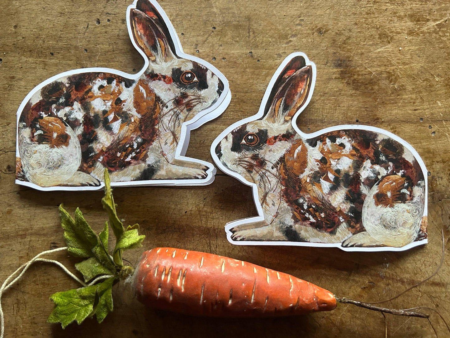 Thumper die cut blank greeting card 