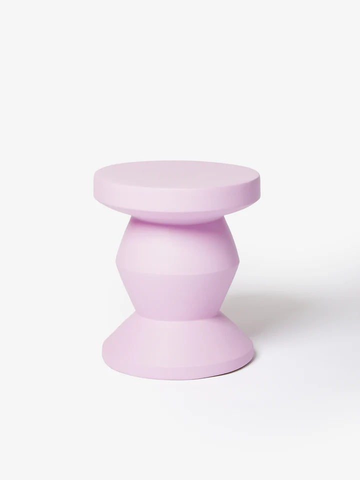 Bonnie and Neil Pedestal Side Table Lilac - In Store or Pick Up Only