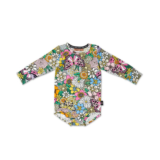 Kip and Co Long Sleeve Romper - Bliss Floral