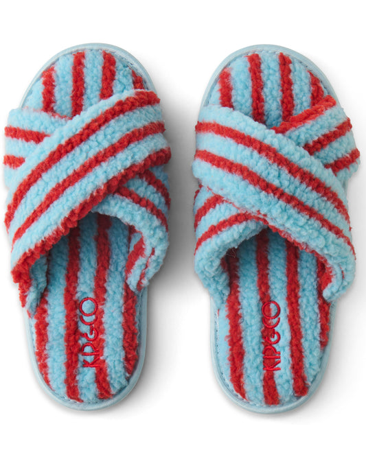 Kip and Co Sherpa Adult Slipper - Hamilton Stripe