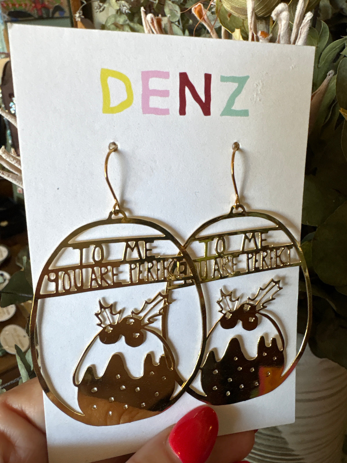Denz earrings - To Me You Are Perfect (gold)