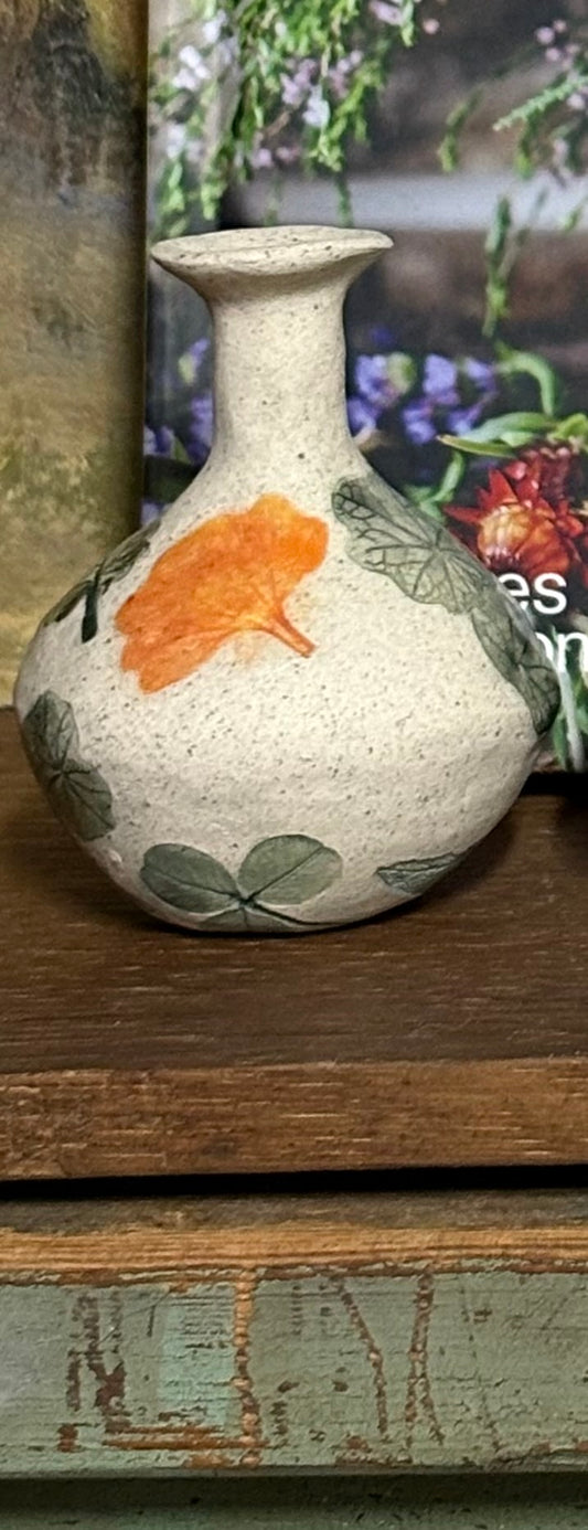 Handmade Ceramic Bud Vases - Nasturtium