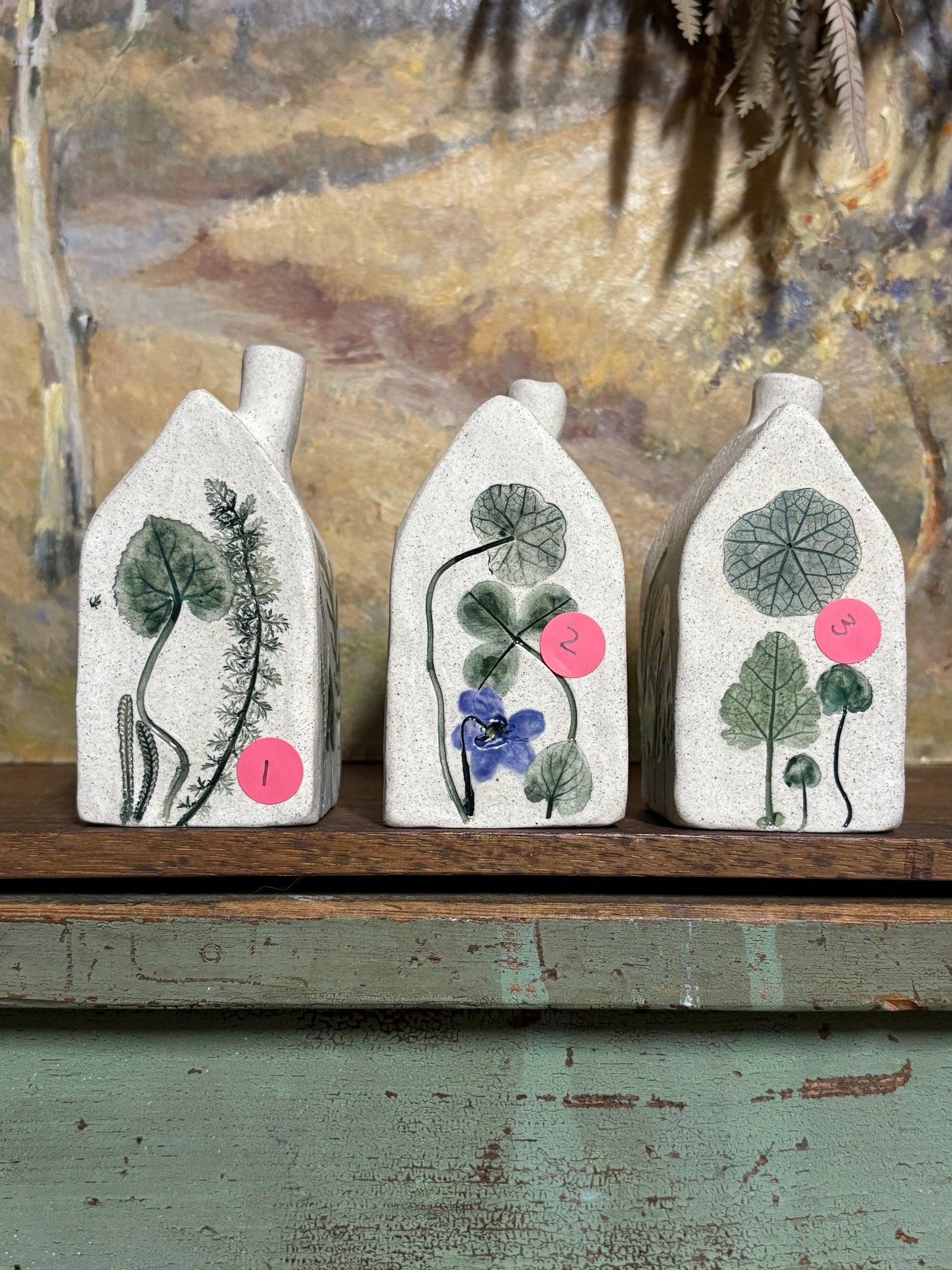 Handmade Ceramic Flower House Vases - medium