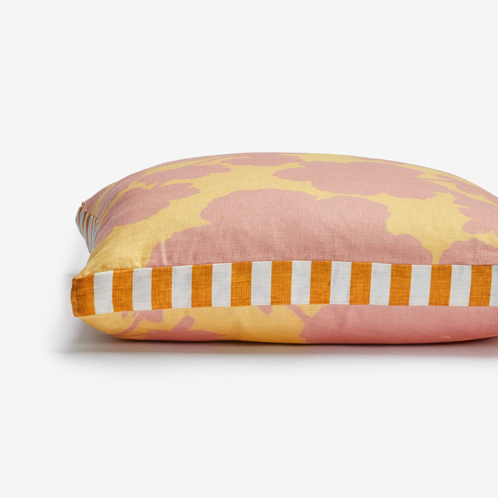 Bonnie and Neil Cushion - Geranium Butter